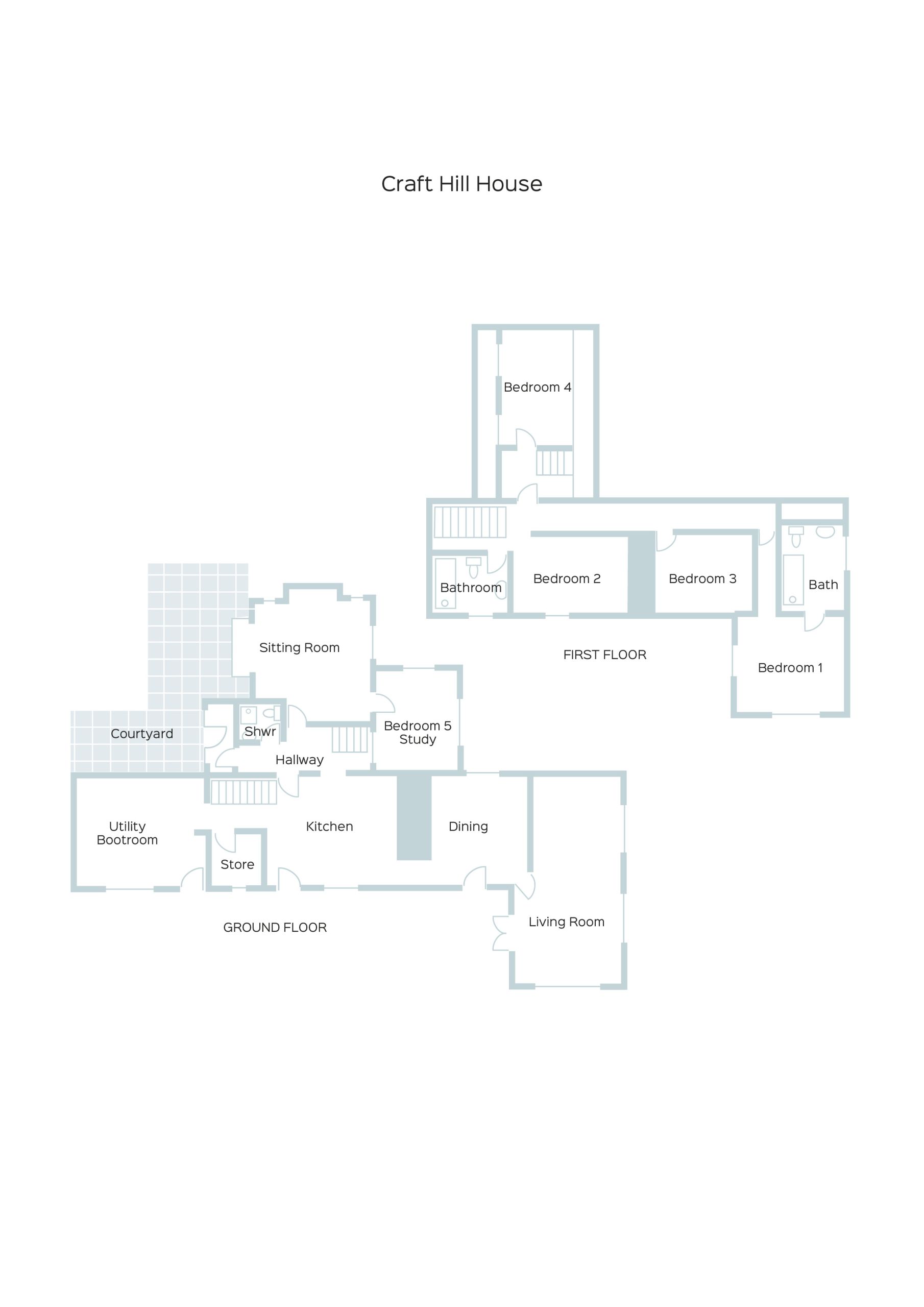 Floor plan for Craft Hill House