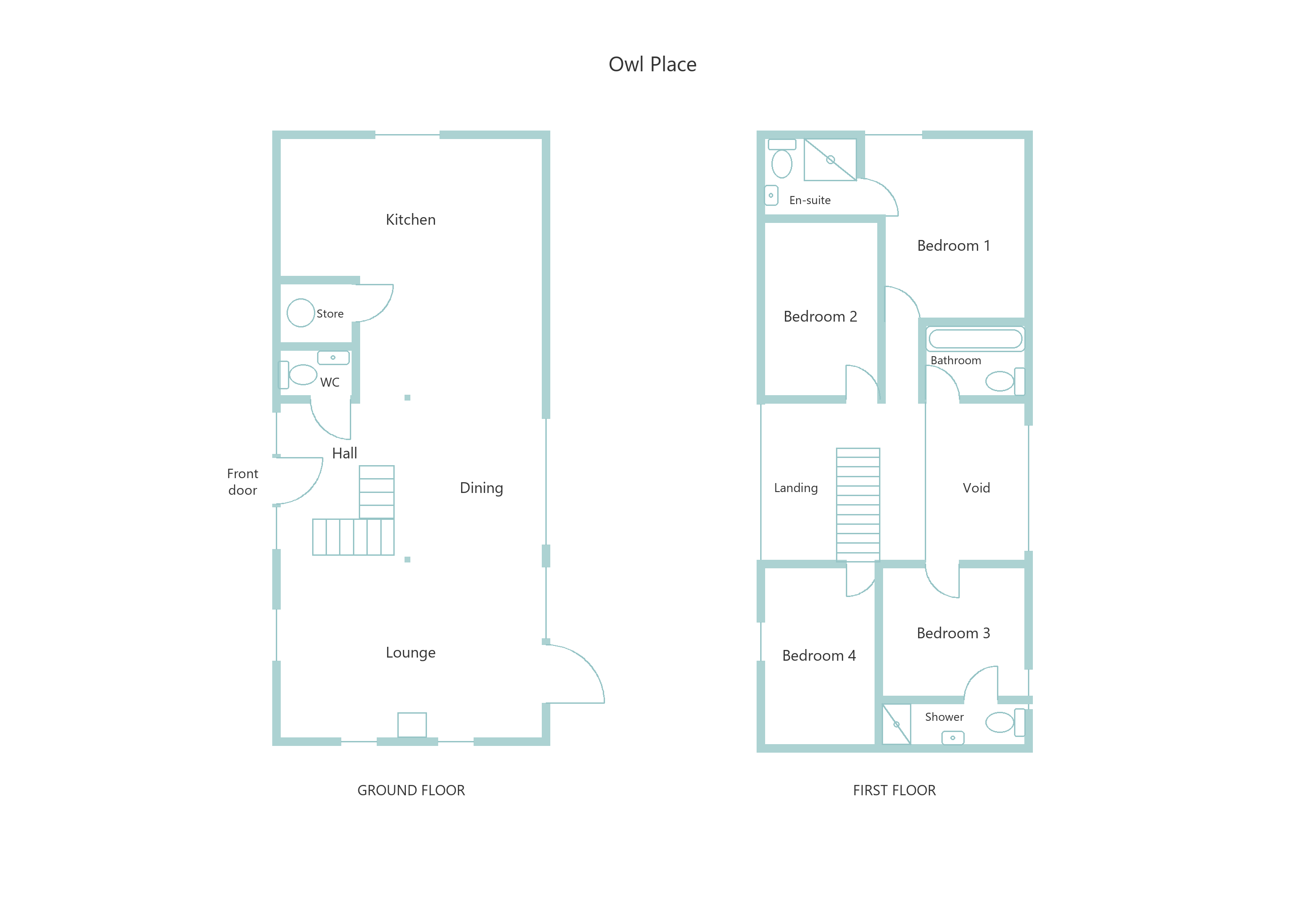 Floor plan for Owl Place